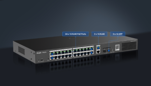 RG-ES228GS-P 28-Port Gigabit Smart Cloud Managed PoE Switch